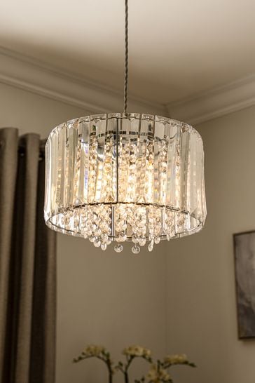Clear Astor Easy Fit Shade Ceiling Light