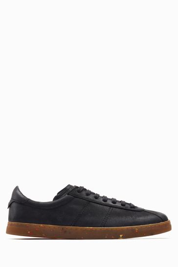 Base London Dalston Black Softy Lace Up Trainers