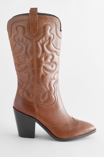 Tan cowboy store boots