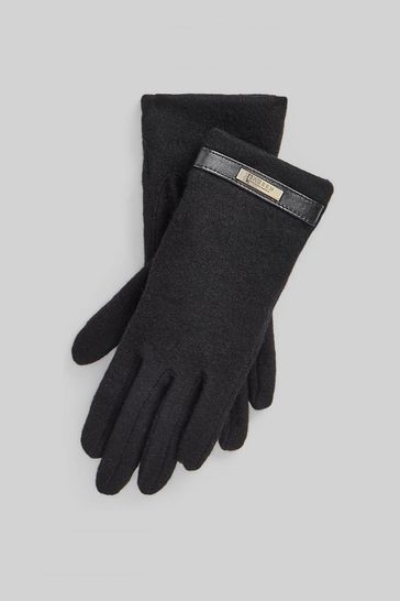 Lauren Ralph Lauren Band Logo Knit Gloves
