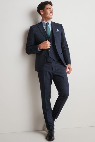Navy skinny suit shop