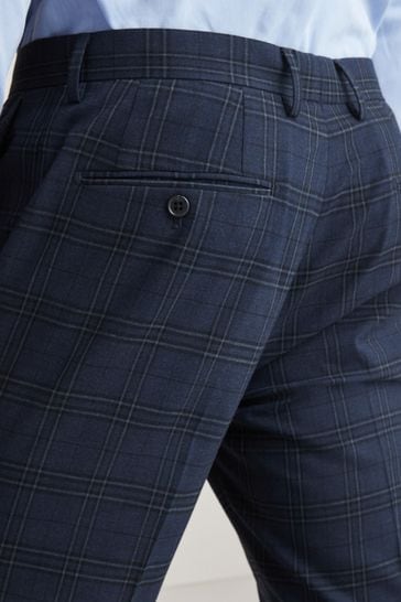 Navy skinny fit store trousers