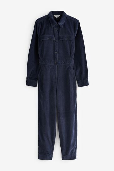 Navy corduroy jumpsuit discount