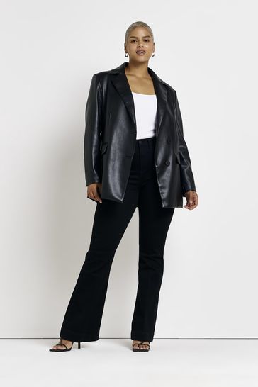 Black hot sale plus blazer