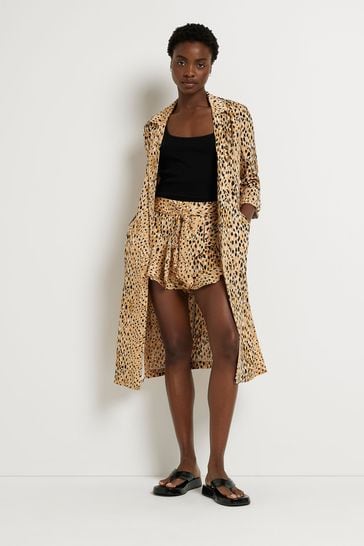 River island leopard jacket sales