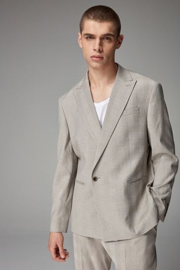 Neutral EDIT Relaxed Wrap Front Suit Jacket