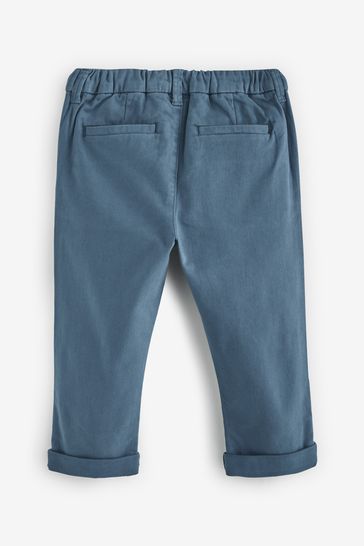 Blue stretch chinos clearance