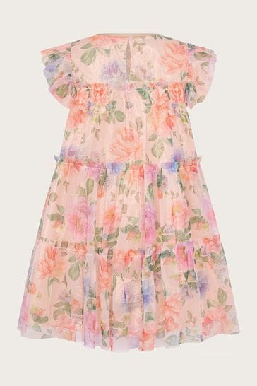 Monsoon rosa shop mesh midi dress