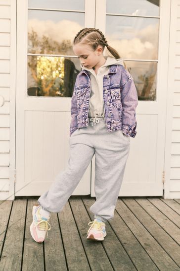 Buy Pink Overdye Oversized Denim Jacket 3 16yrs from Next Bahrain