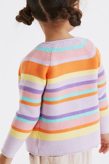 Next girls rainbow jumper top