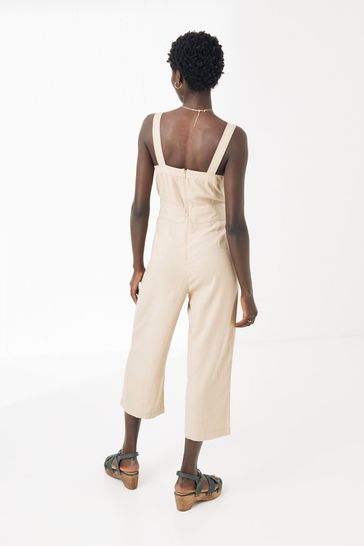 Natural hot sale linen jumpsuit