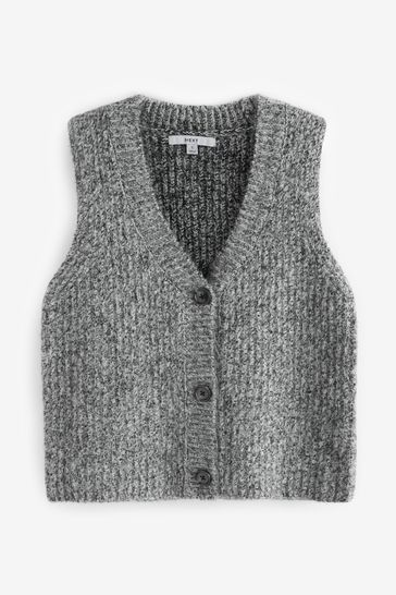 Buy Grey Knitted Waistcoat from Next Singapore