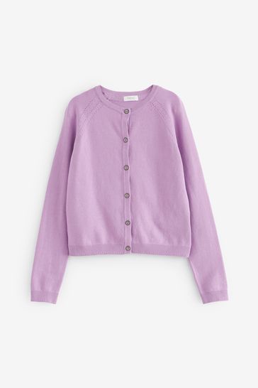 Lilac button up cardigan top