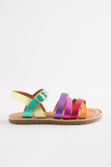 Metallic new arrivals rainbow sandals