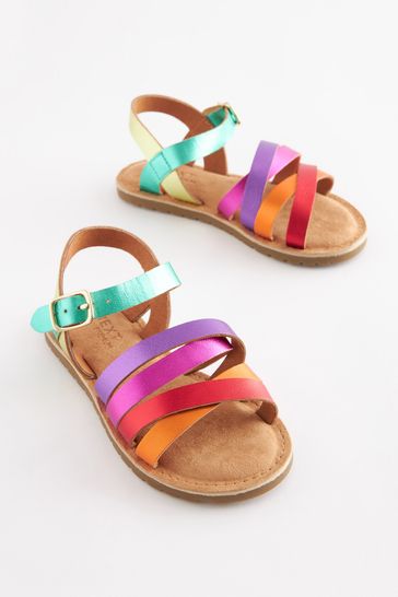 Rainbow strap sales sandals