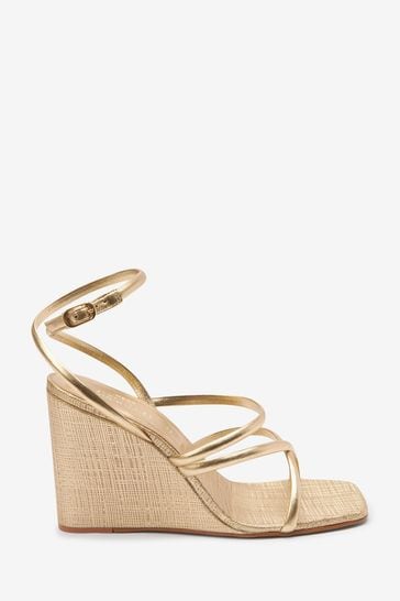 Next shop gold wedges
