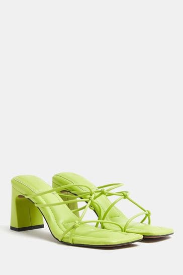 River island green outlet heels