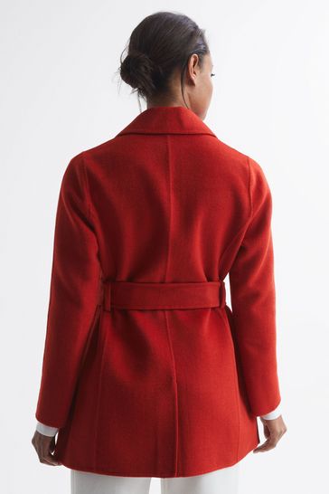 Reiss on sale raspberry coat