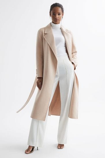 Reiss best sale belted coat
