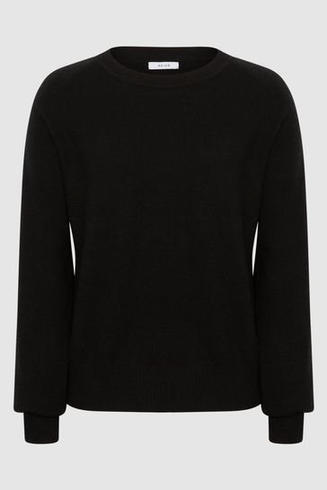 Black woolen jumper top