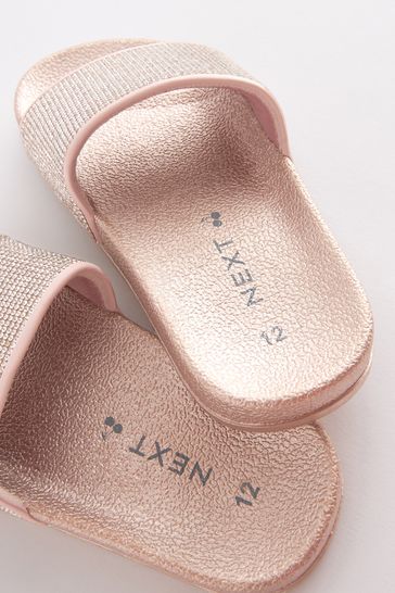 Buy Rose Gold Jewel Sliders from Next Slovakia