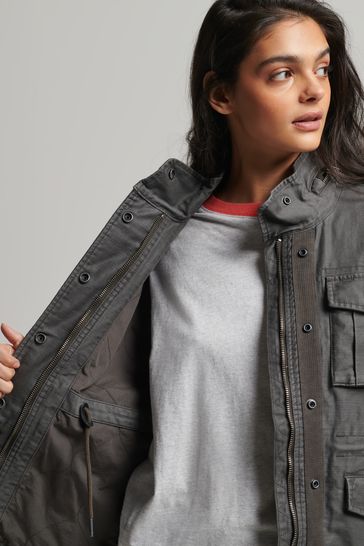 Superdry Womens Grey Vintage M65 Jacket 