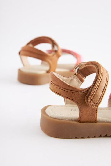 Buy Pastel Rainbow Sandals from Next Luxembourg