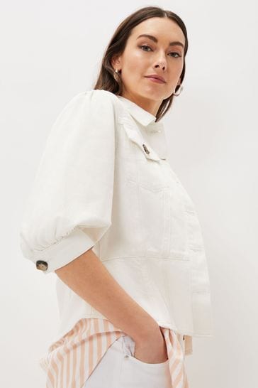 Asda white discount denim jacket