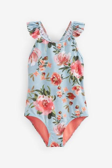 Girls floral swimsuit discount