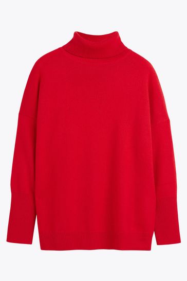 Chinti & Parker Cashmere Relaxed Roll Neck Jumper