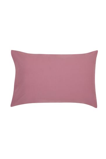 Laura Ashley Set of 2 Mulberry Red 400 Thread Count Pillowcases