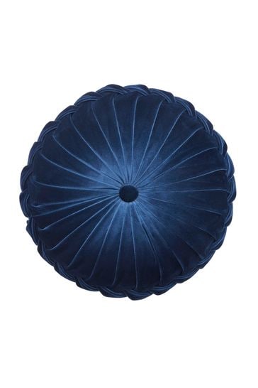 Laura Ashley Midnight Blue Round Rosanna Cushion