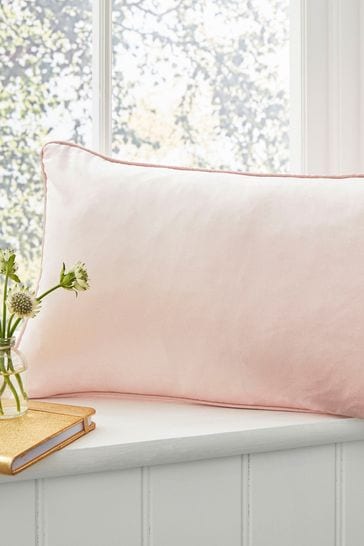 Laura Ashley Blush Pink Nigella Rectangle - Feather Filled Cushion