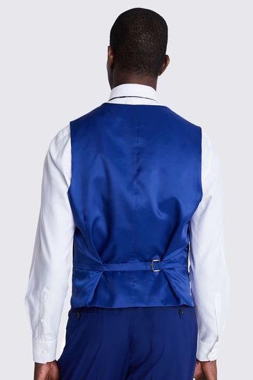 Buy MOSS Royal Blue Tailored Fit Suit Waistcoat from Next Oman