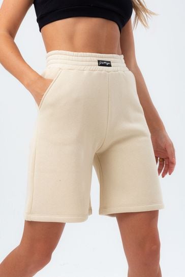 Hype. Womens Cream Boxer Scribble Shorts