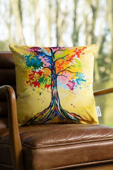 Steven Brown Art Yellow Tree of Life 45cm Cushion