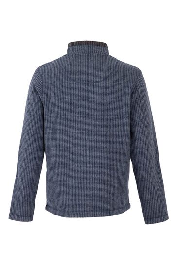 Buy Weird Fish Navy Newark Eco Quarter Zip Grid Fleece from Next Ireland