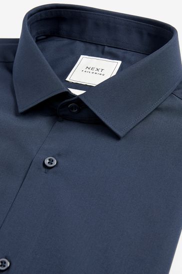 Navy blue slim fit shirt 2025