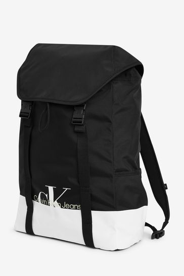 Calvin Klein Black Sport Essentials Flap Backpack
