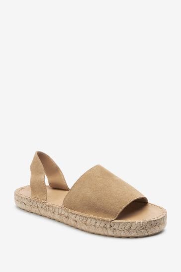 Leather espadrilles sandals on sale