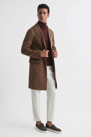 Dogtooth overcoat sales