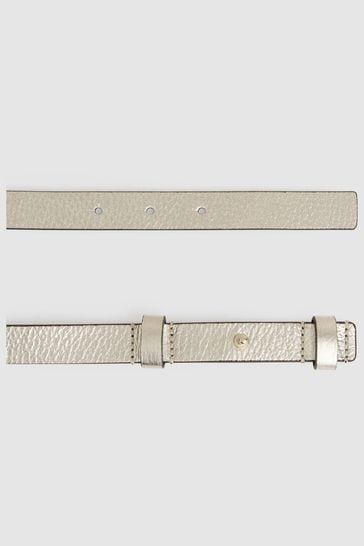 Reiss gold top belt
