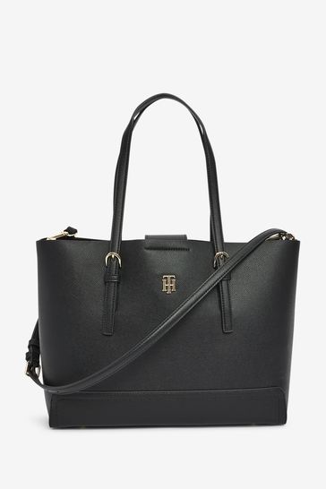 Tommy Hilfiger Black Timeless Medium Tote Bag