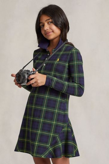 Blue and best sale green plaid dress