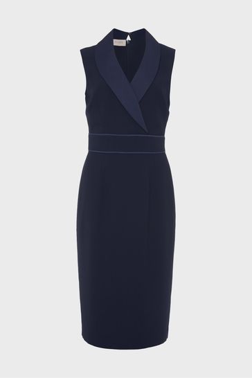 Buy Hobbs Blue Kara Tux Dress from the Next UK online shop