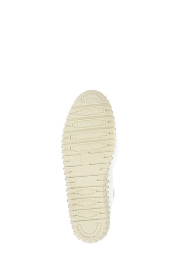 white leather ballet pumps
