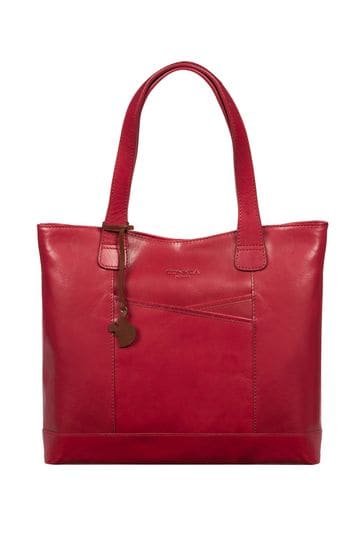 Conkca Patience Leather Tote Bag