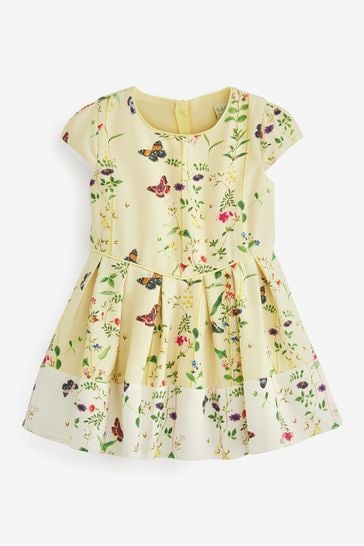 Baker by Ted Baker Yellow Floral Ottoman Dress
