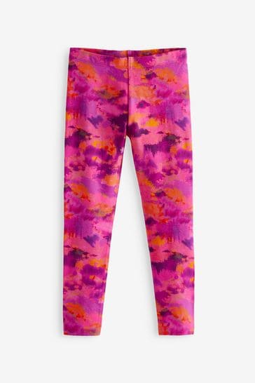 Buy Navy Blue/Pink Rainbow Unicorn Printed Leggings (3-16yrs) from