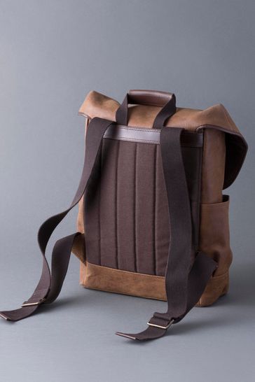 Buy Lakeland Leather Brown Hawksdale Leather Backpack from Next